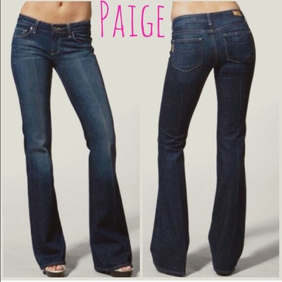 PAIGE Pants - Paige Denim Low Rise Boot Cut Jeans Size 27